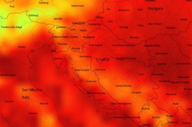 Prema ovoj klimatskoj karti 2100. će na Zemlji biti pravi pakao: Pogledajte prognozu za Hrvatsku