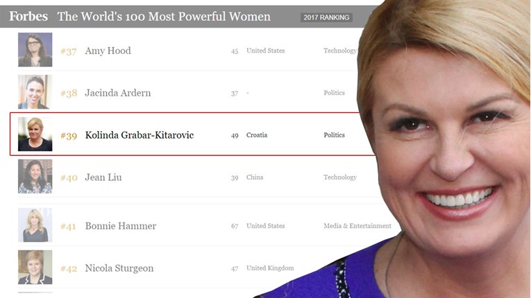 Forbes proglasio Kolindu 39. najmoćnijom ženom na svijetu