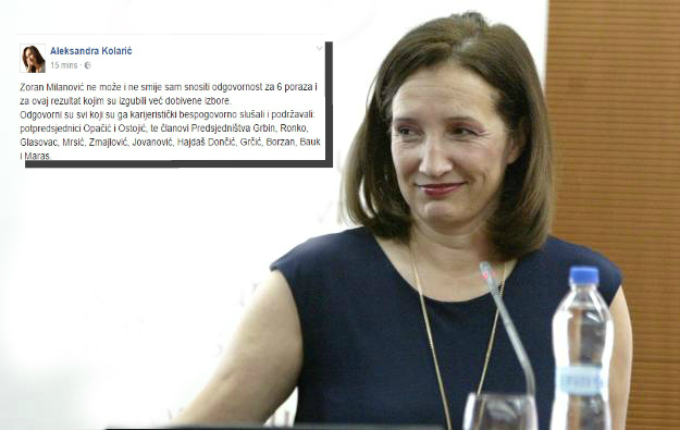 Aleksandra Kolarić (opet) napala Milanovića, ali poimenice je prozvala i cijeli vrh SDP-a