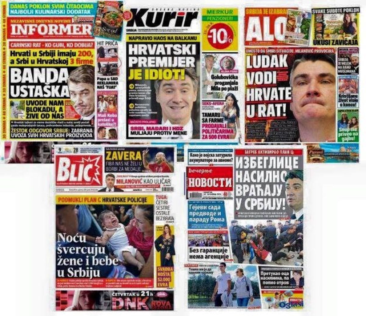 ANALIZA MEDIJA U SRBIJI "Sve je isto kao devedesetih, opet se piše o ustašama i balijama"