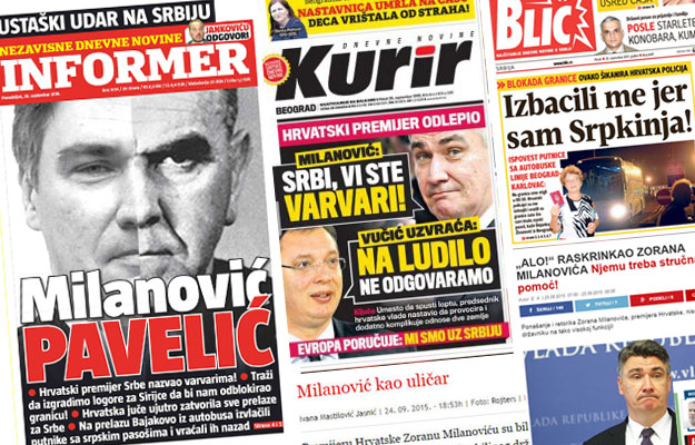 Srpski tabloidi uspoređuju Milanovića s Pavelićem, traže savjet psihijatra, tumače zašto je "idiot"
