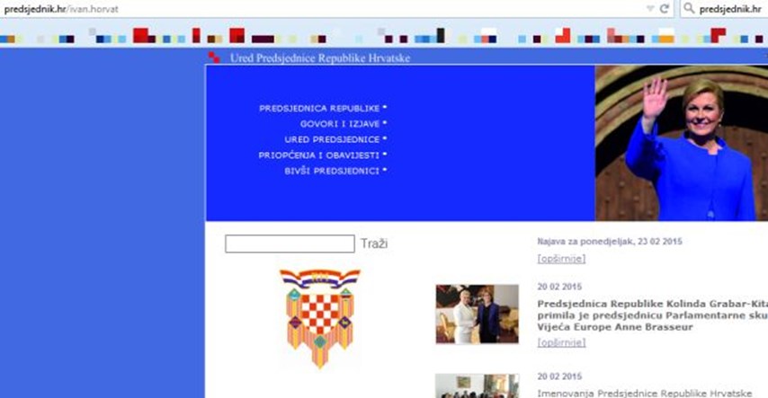 Na webu svatko može biti predsjednik Hrvatske