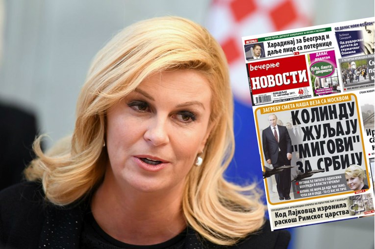 Beogradski mediji žestoko napali Kolindu: "Hrvatska ne može sakriti svoje komplekse"