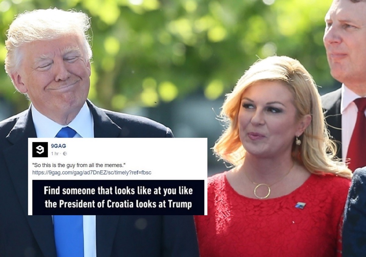 Kolinda nas opet sramoti, ovaj put završila na 9GAG-u