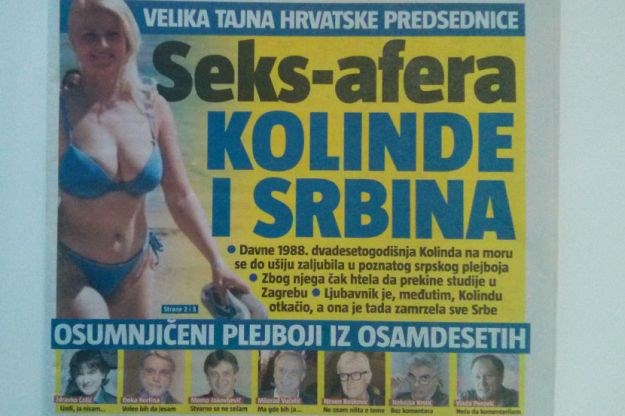 "Seks-afera Kolinde i Srbina": Srpski mediji otkrivaju "mračnu tajnu" hrvatske predsjednice