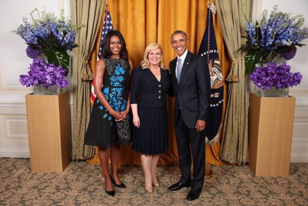 Fanovi u ekstazi: Kolinda se slikala s Obamama