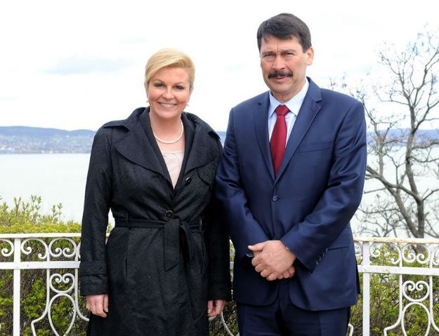 Kolinda i mađarski kolega na neformalnom ručku na Balatonu