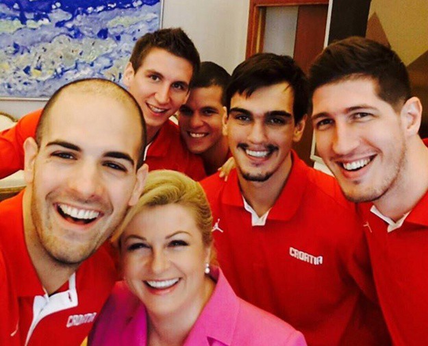 Kolinda primila košarkaše, Rudež objavio selfie s predsjednicom