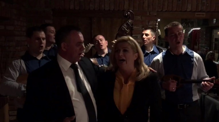 VIDEO Pogledajte kako se Kolinda zabavlja na slavonskom derneku