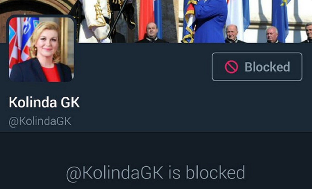 Kolinda blokira ljude na Twitteru, a sad i oni masovno blokiraju nju