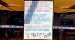 FOTO "Nije u šoldima sve": Zatvorio konobu zbog Hajduka, a na vratima ostavio urnebesnu poruku