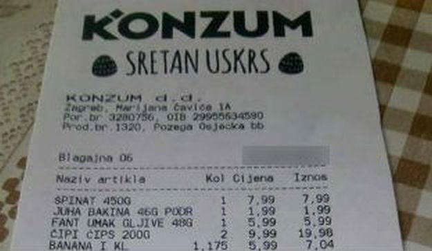 FOTO Konzum kupcima umjesto Božića čestita Uskrs
