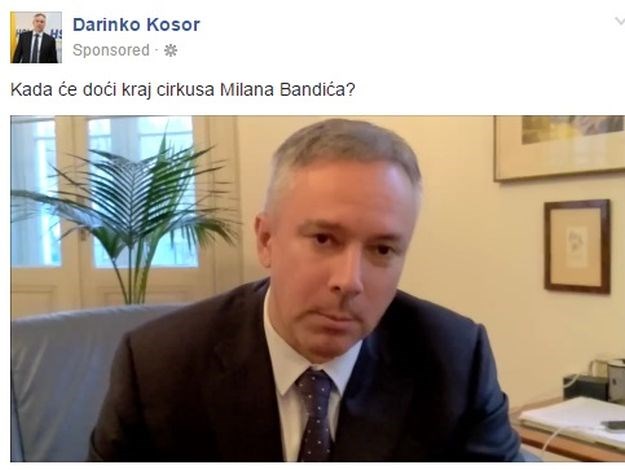 Politički parazit Kosor Bandiću godinama držao svijeću, a sad plaća oglas u kojem pljuje po njemu