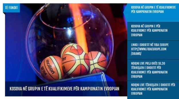 Kosovo prvi put u kvalifikacijama za košarkaško EP