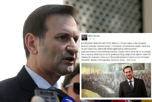Kovač napao Srbiju: Oslobodite se virusa agresivnog velikosrpstva
