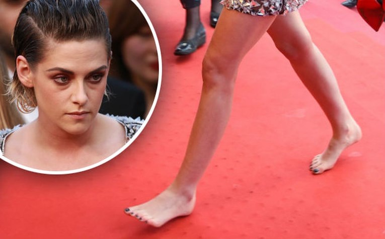Zbog idiotskog pravila festivala u Cannesu, Kristen Stewart je bosa šetala po crvenom tepihu