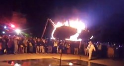 VIDEO Splićani na karnevalu zapalili Krnju koji je kriv za zagađeni splitski zrak