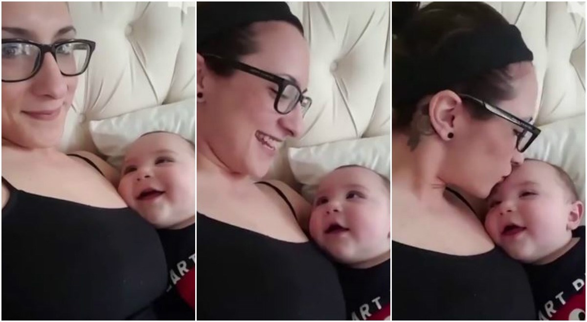 Ovaj bebać je zaljubljen preko ušiju