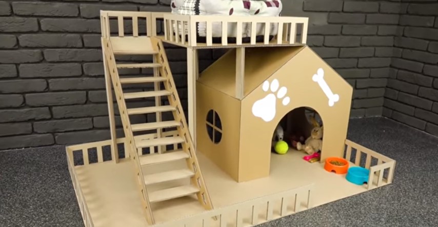 VIDEO Naučite izraditi kućicu za svog ljubimca od kartonske kutije