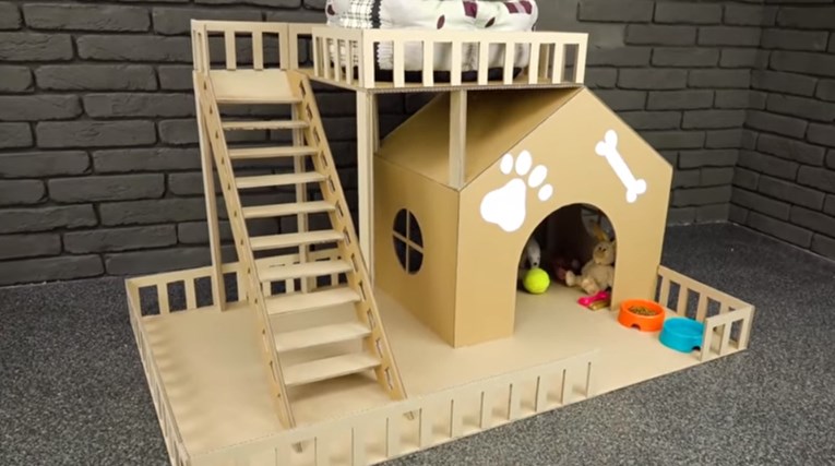VIDEO Naučite izraditi kućicu za svog ljubimca od kartonske kutije