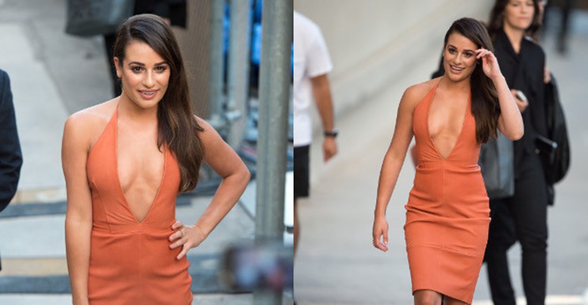 Lea Michele nabacila "J.Lo dekolte" za nastup u showu Jimmyja Kimmela