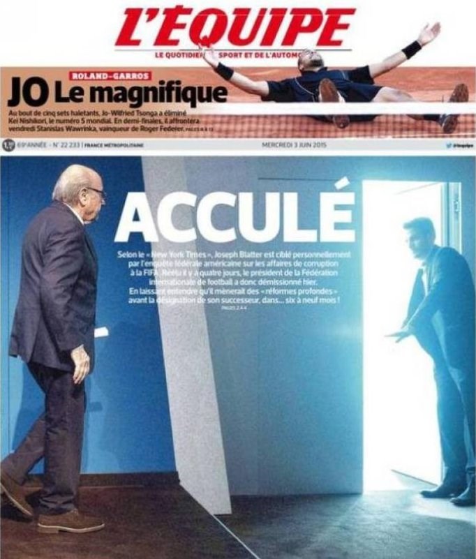 Svjetske naslovnice: Blatteru, neka te vrag nosi!