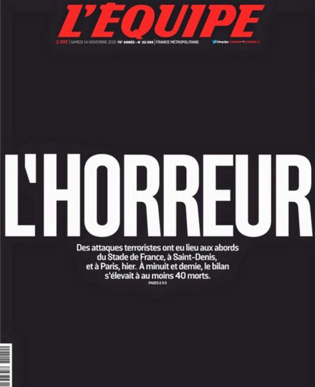Naslovnice francuskih novina vrište: POKOLJ, HOROR U PARIZU