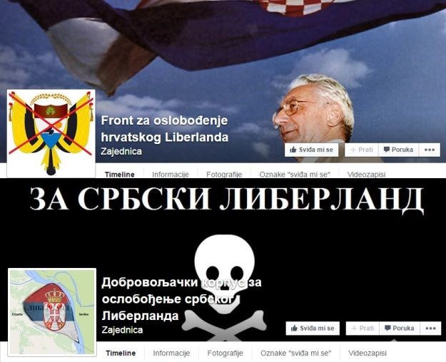 Hrvati i Srbi na Facebooku žestoko zaratili za Liberland