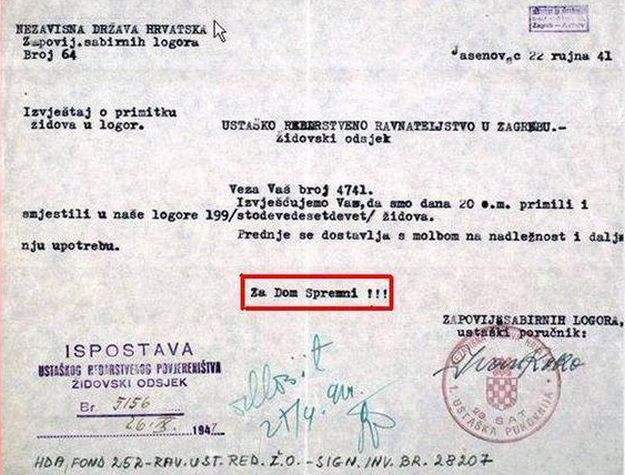 Crkva bi u vojsku vratila pozdrav pod kojim su ustaše slali ljude u logore smrti