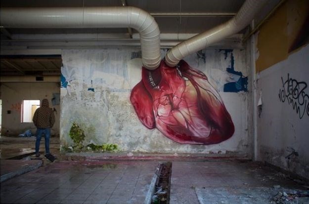 Zagrebački grafit oduševio internet: Ulični umjetnik animirao srce pomoću spreja i dvije cijevi