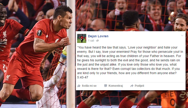 Liverpool broji eure, Lovren objavljuje citate iz Biblije