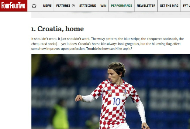 Ugledni Four Four Two: Hrvatski dres naljepši je na Euru