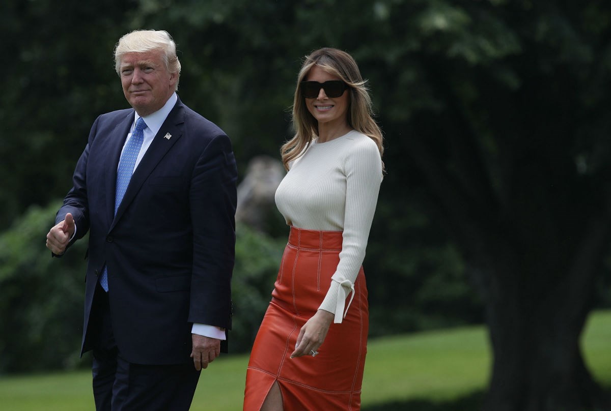 Modni pogodak tjedna: Kožna suknja Melanije Trump