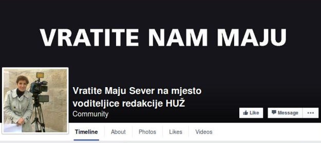 "Vratite nam Maju": Na Facebooku pokrenuta stranica podrške Maji Sever