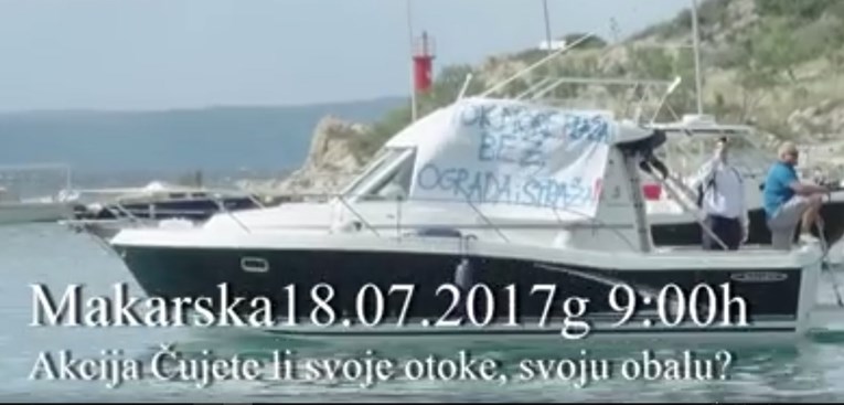 VIDEO Pogledajte bučan prosvjed za spas otoka u Makarskoj: "Čujete li svoju obalu?"