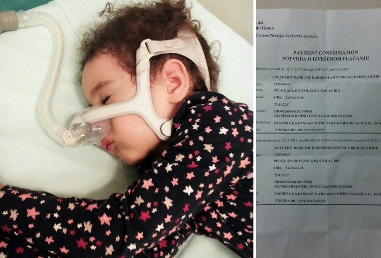 Malena Ana nije dobila lijek iako ga je Rebru platila 2,6 milijuna kuna, u bolnici šute