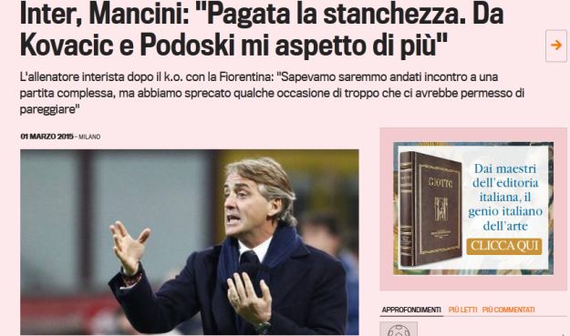 Mancini prozvao Kovačića: "Mateo može i mora igrati bolje"