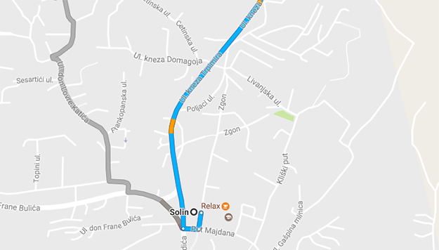 Nesreća na cesti Solin-Klis, sedam automobila u lančanom sudaru