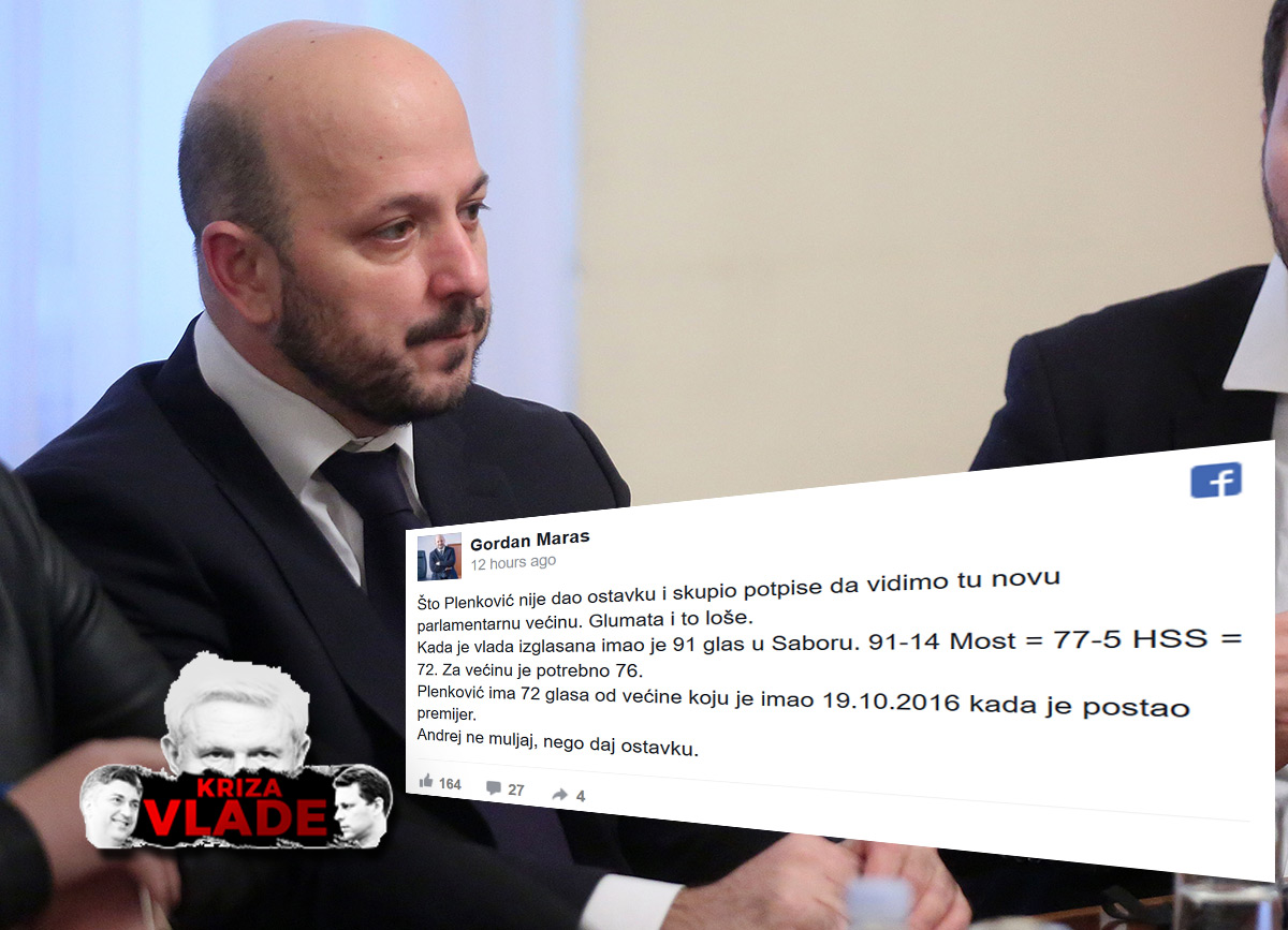 Maras: Andrej, ne muljaj, nego daj ostavku