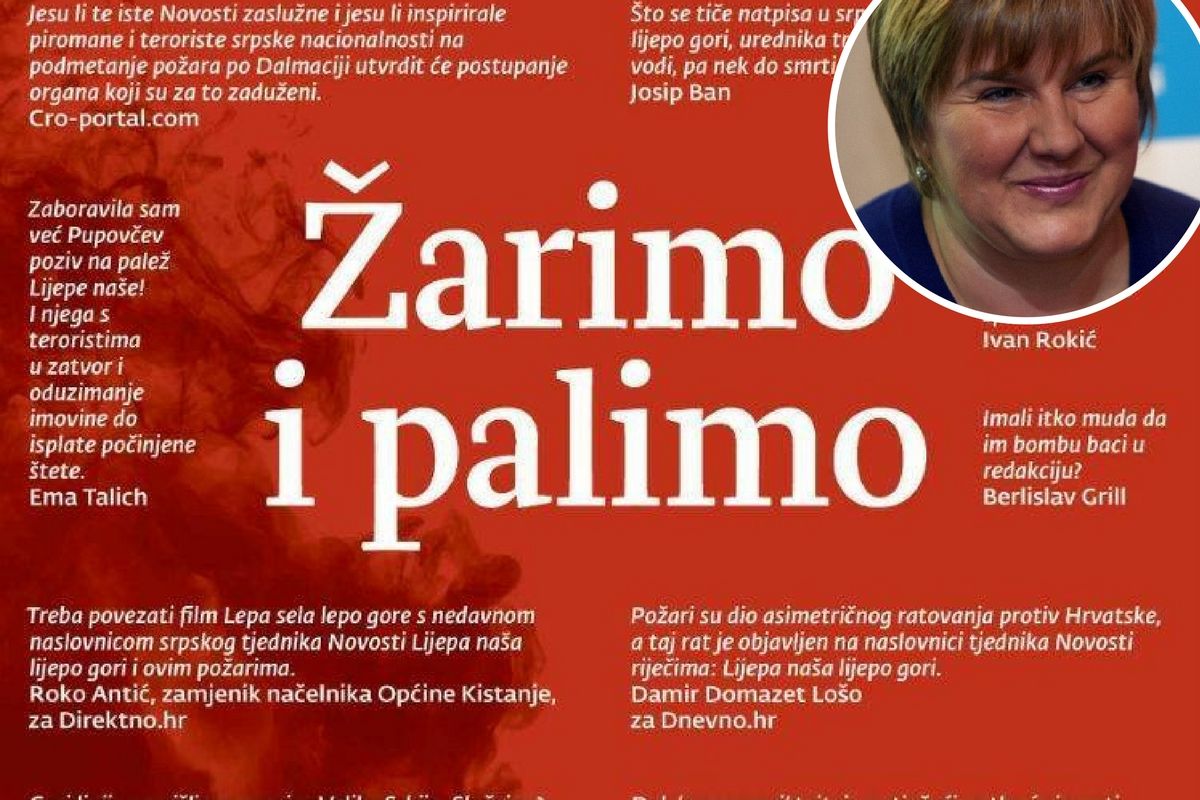Odgovor iz Novosti: Hrvati, Željka Markić vas truje