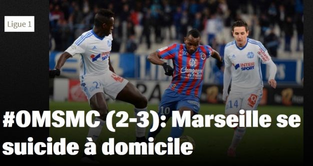 Šok na Velodromeu: Caen preokrenuo 0:2 i porazio Marseille