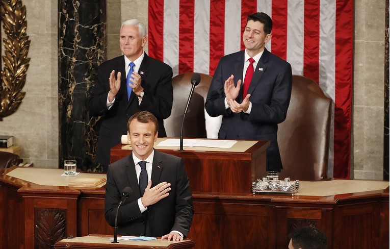 Macron pred američkim Kongresom pozvao SAD da odbaci nacionalizam