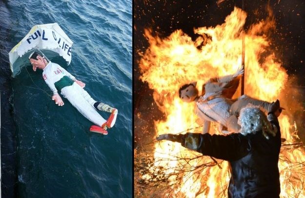 U Puli spalili "Davora Šukera", u Prološcu "Antu Tomića", a u Jelsi u more bacili novi turistički slogan