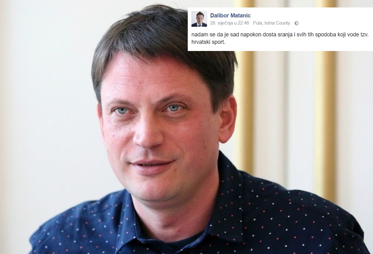 Matanić popljuvao Željka Babića: "Dosta je tih spodoba koje vode tzv. hrvatski sport"