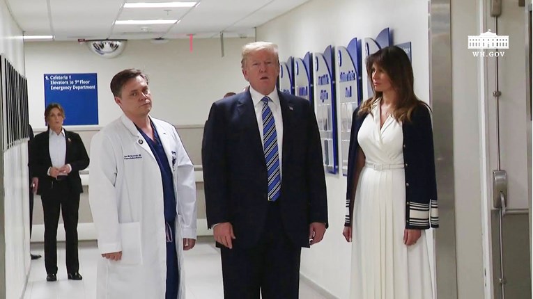 VIDEO Trump u bolnici posjetio ozlijeđene u pokolju na Floridi