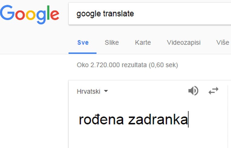 Google Translate se izgubio u prijevodu pa Zadranke naziva kujama