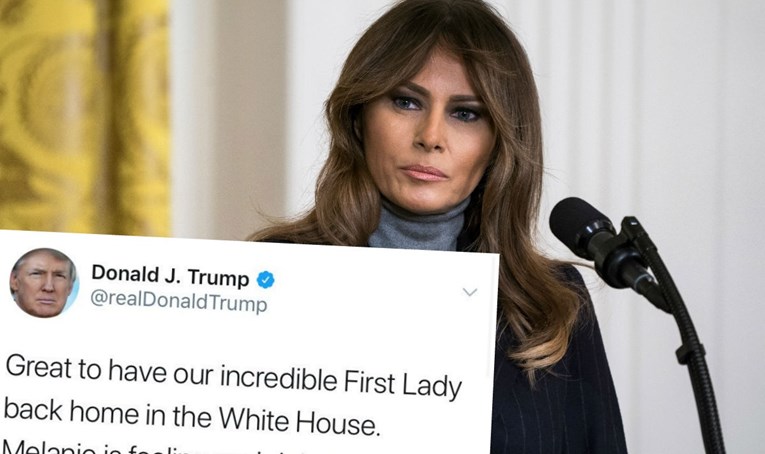 Trump napisao tweet o svojoj ženi, kad je skužio što je napisao, odmah ga je obrisao