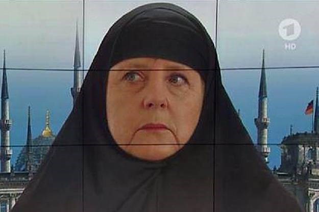 Oluja negodovanja zbog foto-montaže Merkel obučene u čador