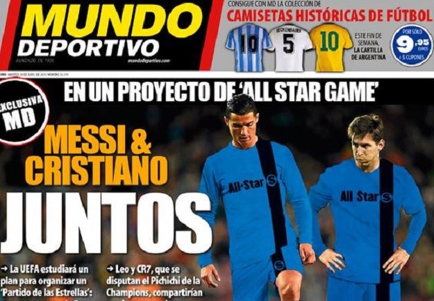 UEFA razmišlja o All Staru: Ibra, Messi i Ronaldo protiv Neuera, Robbena i Di Marije?