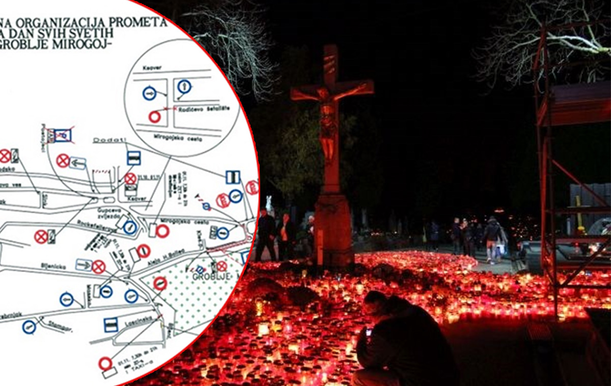 POGLEDAJTE GDJE SU BLOKADE Zbog Svih svetih posebna regulacija prometa u Zagrebu